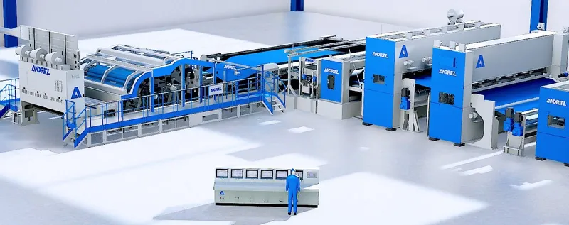 ANDRITZ needlepunch nonwoven line