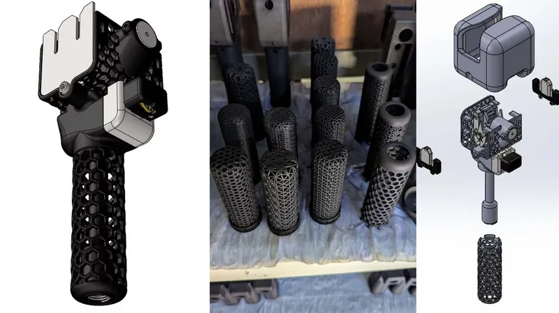 Airbond prototyped and tested a number of structures with different cell sizes and thicknesses before deciding on the optimised structure for its latest range of 3D-printed splicers.