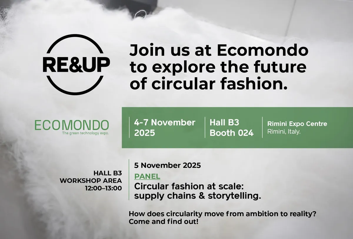 RE&UP at Ecomondo 2025 – Circular fashion at scale