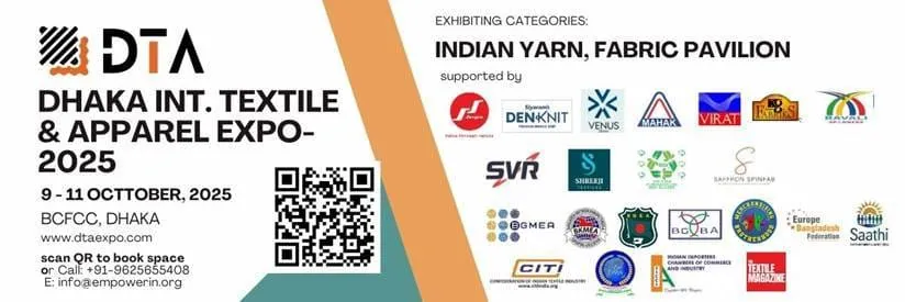 Limited Booths Available: Request to join India Pavilion in the Dhaka International Textile & Apparel Expo - 9th to 11th October 2025