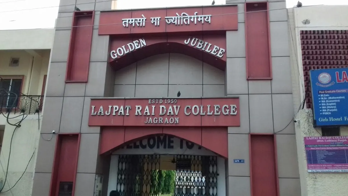 Lalpat rai Dav college, ludhiana banner